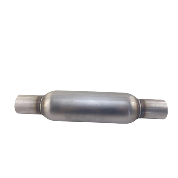 Round Performance Exhaust Resonator with Pipe - WBexhaust